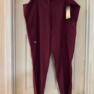 Burgundy Unisex Scrub Pants Sanibel Works XL Scrubs Burgundy pants NWTS